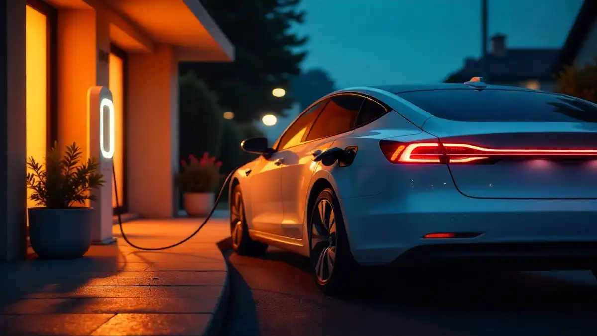Electric car charging at home