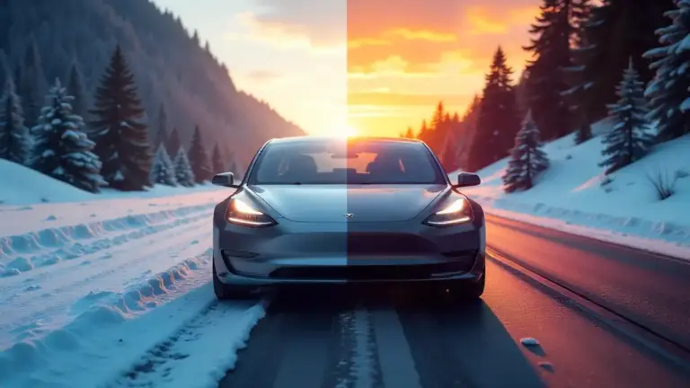 Electric car range affected by hot and cold weather