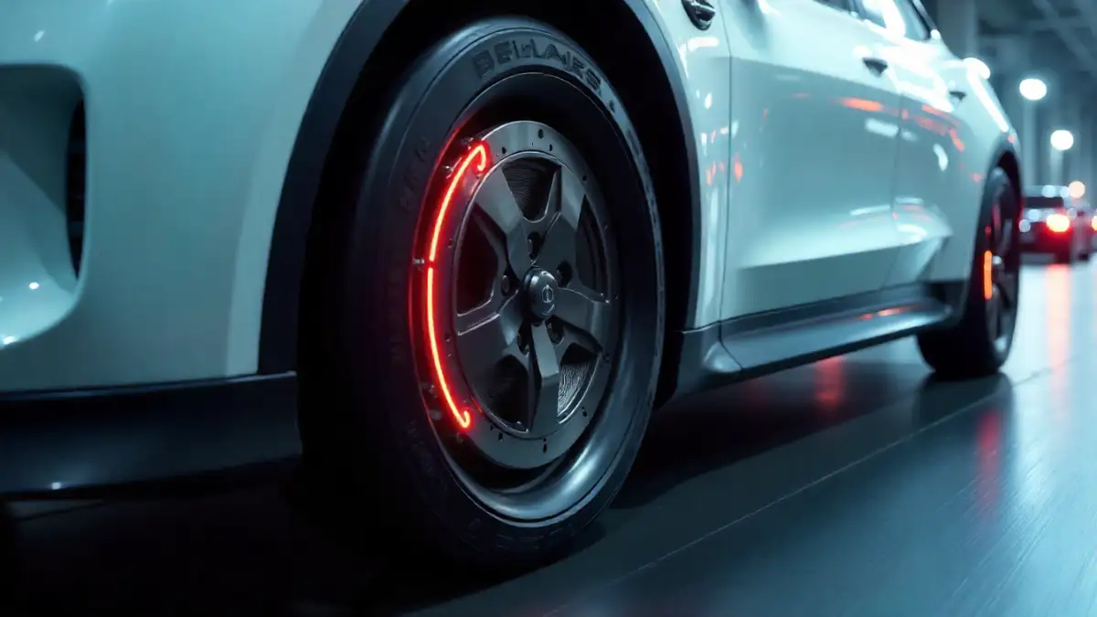 Electric car braking system with regenerative braking