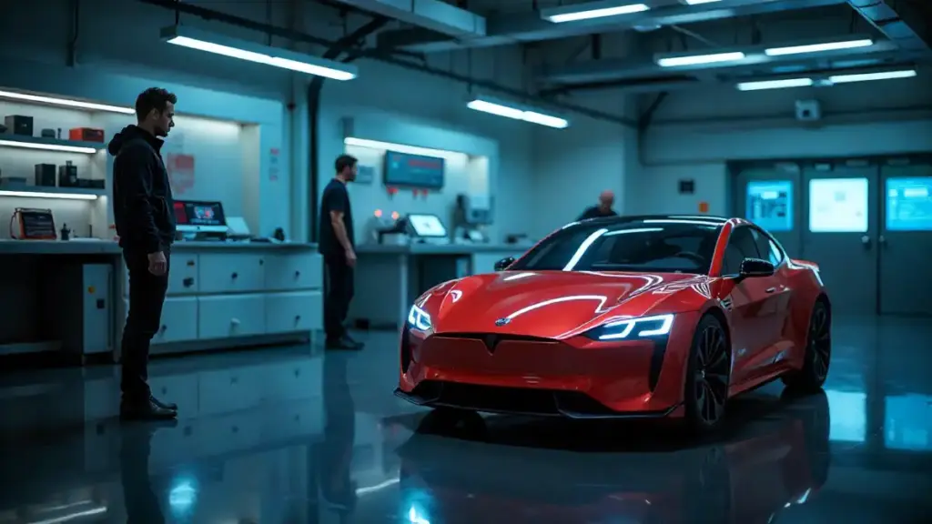 Futuristic electric car battery technology