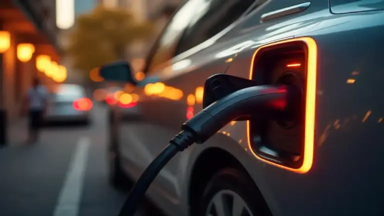 Electric vehicle charging station featuring J1772, CCS, CHAdeMO, and Tesla connectors
