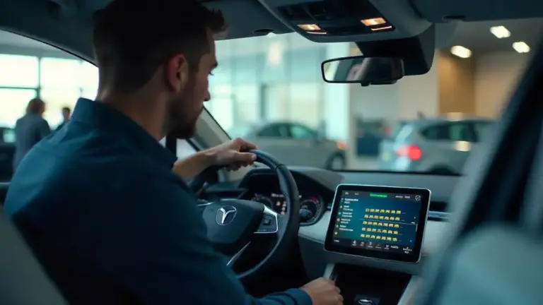 Buying a used electric car at a dealership