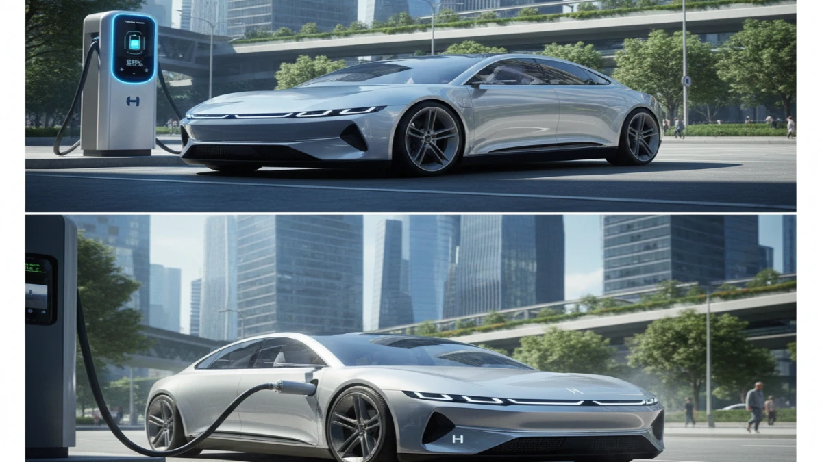 Hydrogen vs electric vehicles comparison in future transport