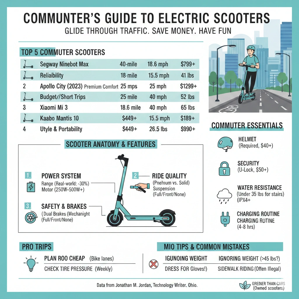 Best electric scooters for commuters in urban traffic