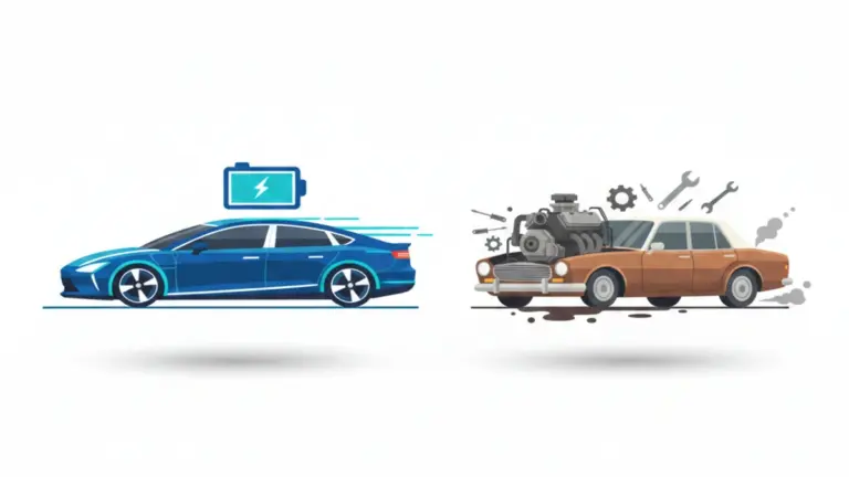 EV vs traditional vehicle maintenance cost comparison