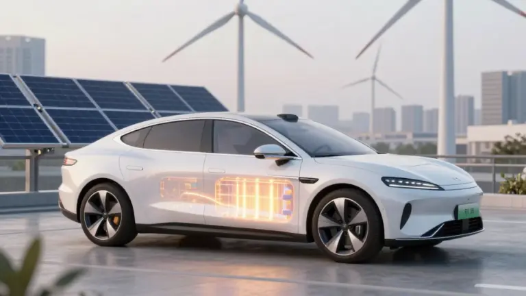 Electric vehicle lifecycle emissions from battery production to clean energy charging