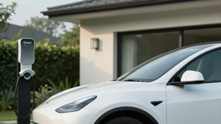 EV tax credit experience with electric vehicle charging at home