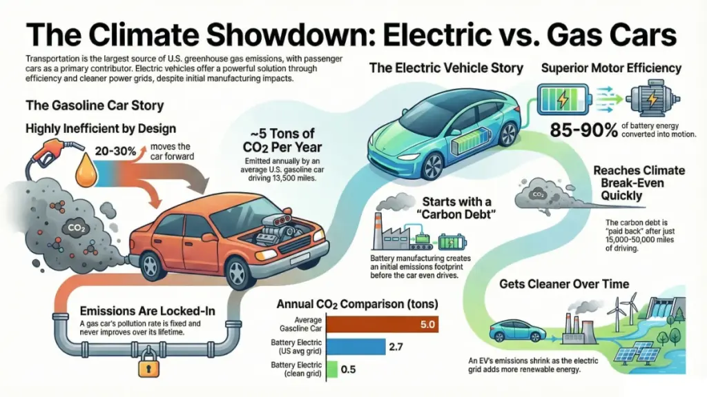 Electric car charging with renewable energy sources