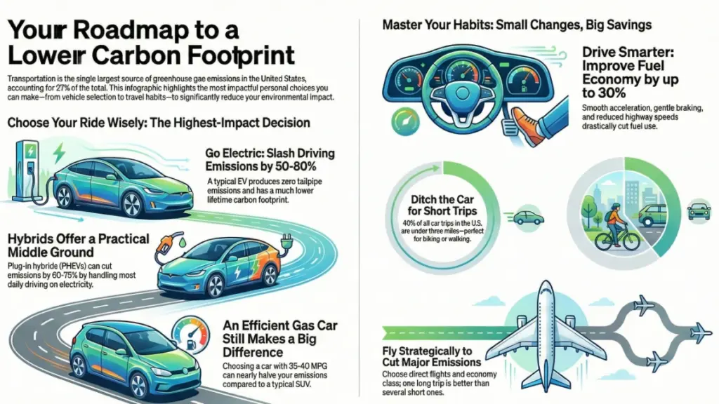 Electric vehicles and public transit in a modern city