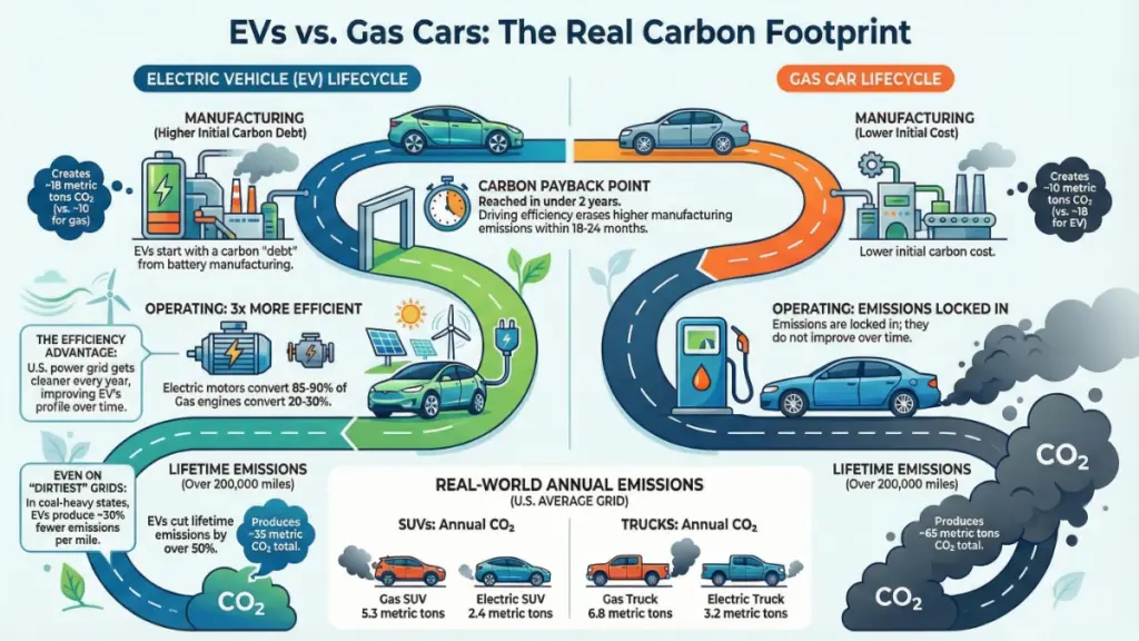 EV charging with renewable electricity and solar power