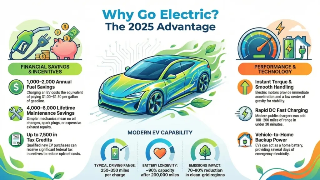 electric car dashboard showing modern technology features