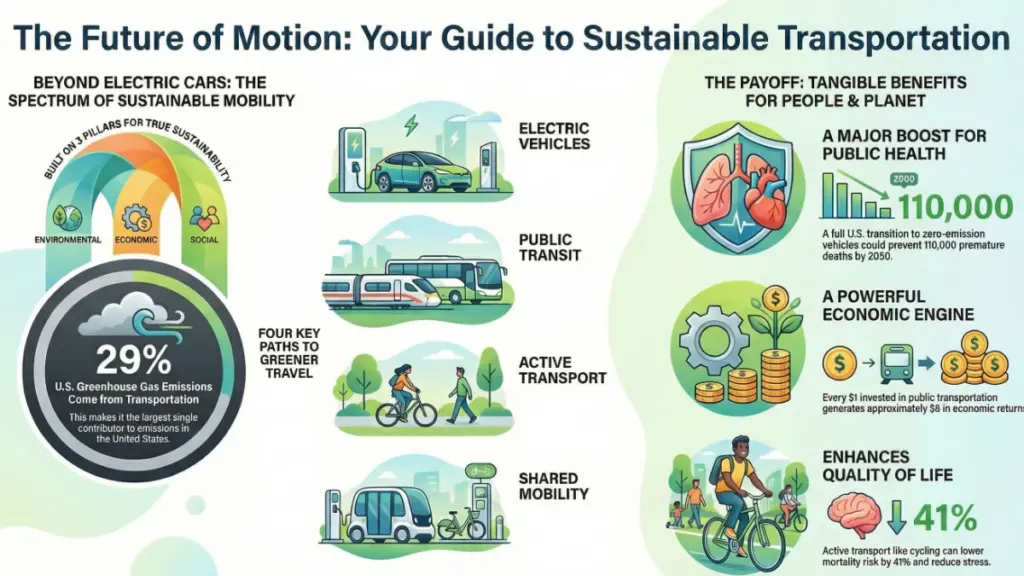eco friendly mobility public transport and electric bus