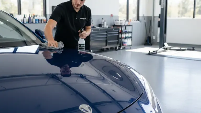 Electric Car Exterior Detailing Process