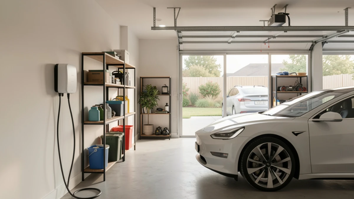 Home EV Charger Installation in Garage