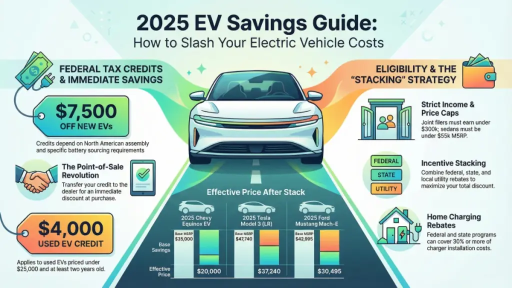 Federal and state EV tax credits and rebates explained
