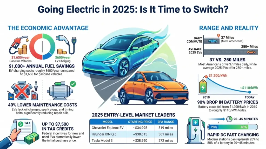 modern electric vehicles lineup in urban environment