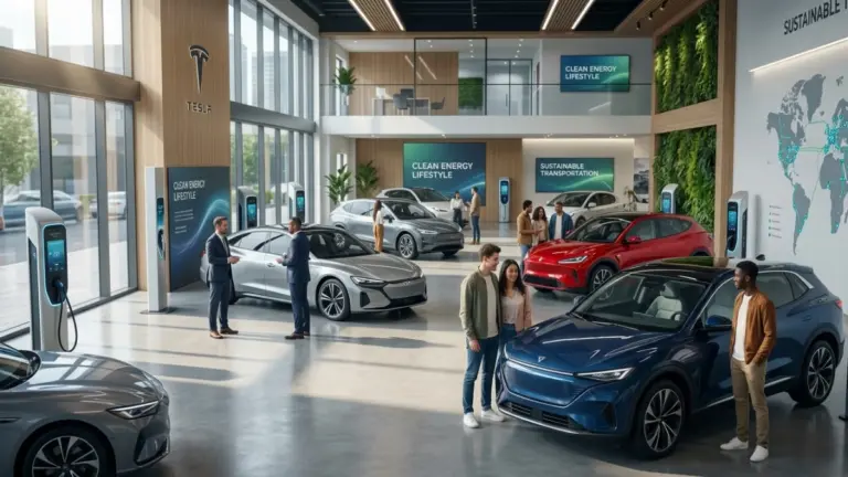 Modern electric SUV charging at a fast-charging station in 2025